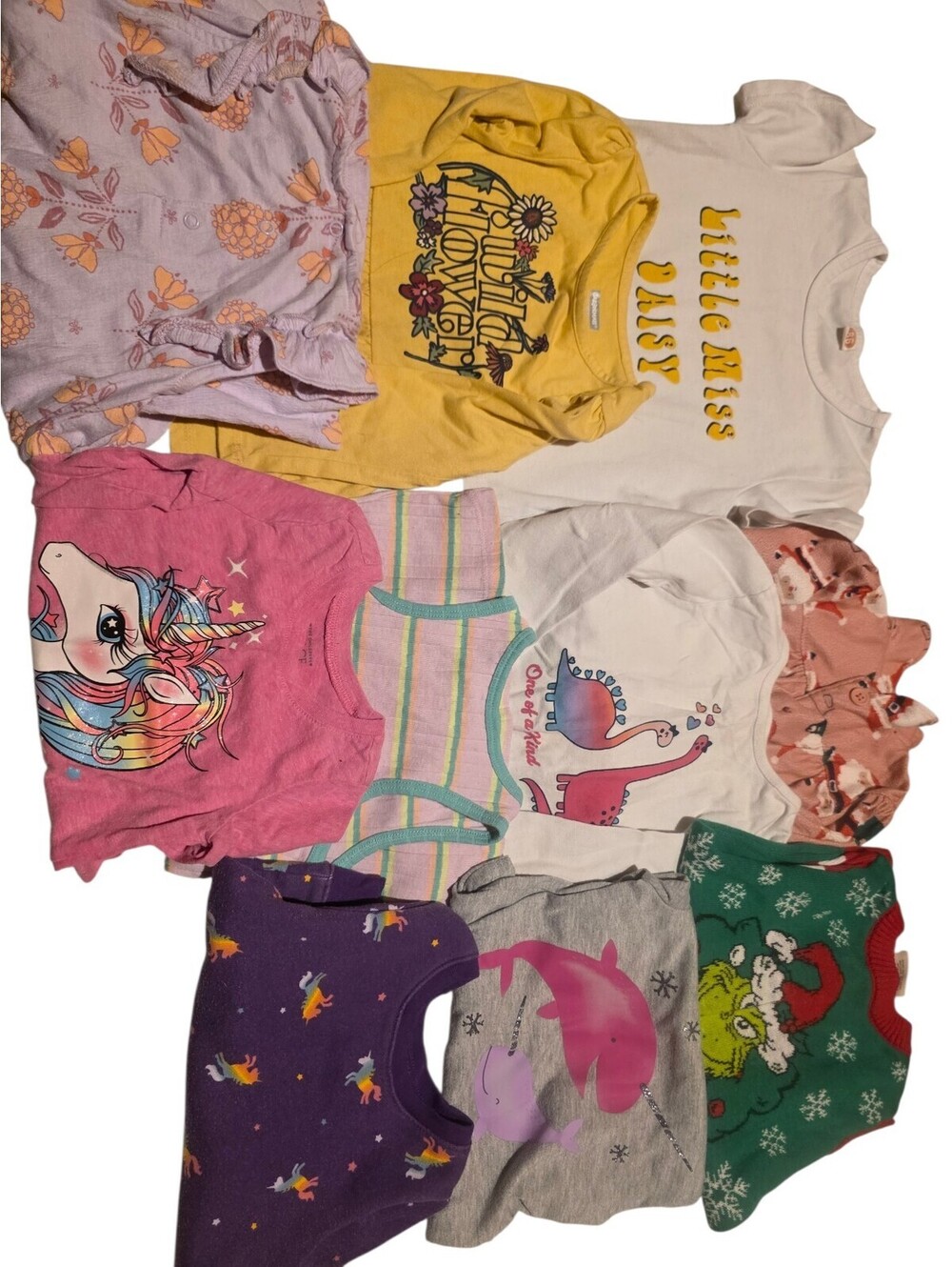 18 month old girls 10 piece shirt bundle